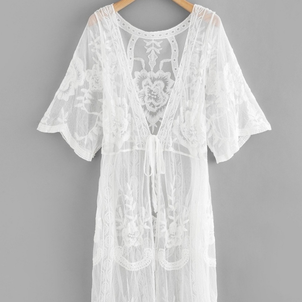 White Lace Cardigan LAST ONE! - Picture 2 of 3